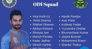 India’s ODI squad announced for South Africa 2018 Tour