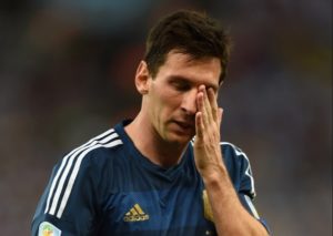Lionel Messi failed to win FIFA world cup