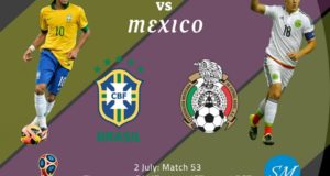 Brazil vs Mexico Live Stream, TV Channels Round of 16 World Cup 2018
