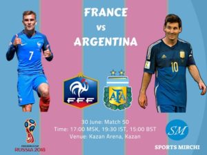 France vs Argentina 2018 world cup round of 16 match