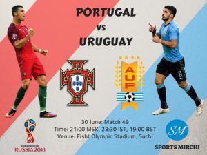 Portugal vs Uruguay 2018 world cup round of 16 match