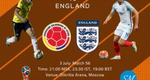 Colombia vs England live streaming, coverage, tv channels 2018 world cup