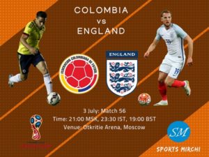 Colombia vs England 2018 world cup round of 16