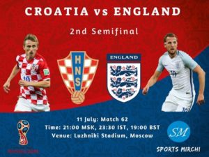 Croatia vs England 2018 world cup semifinal live coverage, broadcast, streaming