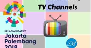 Asian Games 2018 Broadcast, Live Telecast, TV Channels List