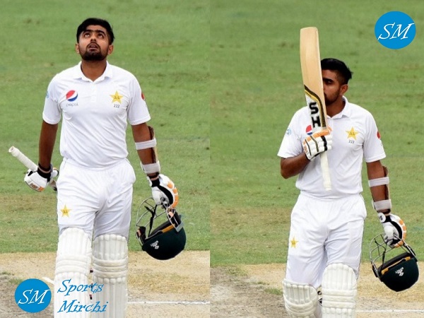 Babar Azam scored maiden test hundred against New Zealand in Dubai