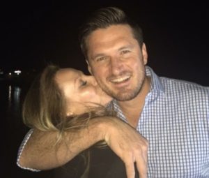 Romy Lanfranchi kisses Graeme Smith