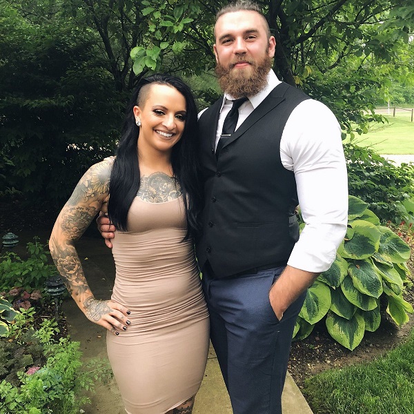 Ruby Riott with her boyfriend Jake Something