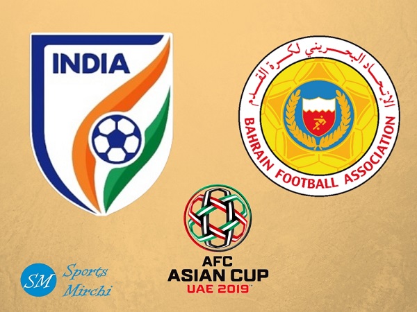 India vs Bahrain 2019 Asian Cup football match