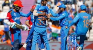 Shami takes hat-trick as India escape Afghanistan by 11 runs in ICC world cup 2019