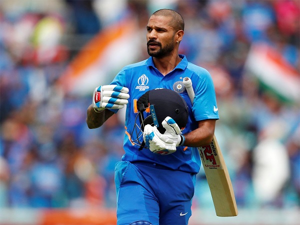 Shikhar Dhawan hit century against Australia in 2019 world cup.