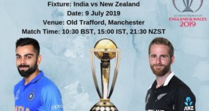 World Cup 2019 1st Semi-Final: India vs New Zealand Schedule, Time, Venue