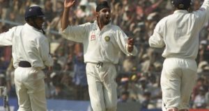 Who took first test cricket hat-trick for India?