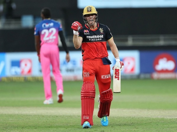 AB De Villiers scored 55 runs against Rajasthan Royals in IPL 2020