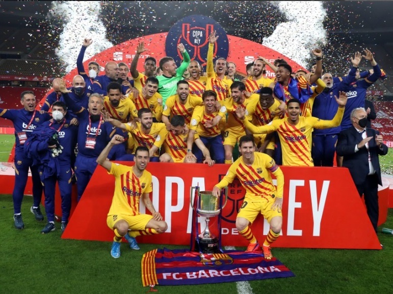 FC Barcelona wins Copa Del Rey 2020-21 season