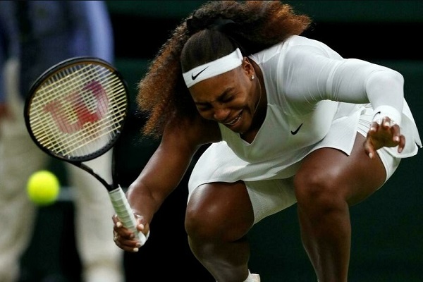 Serena Williams slipped in first round match of Wimbledon 2021 against Aliaksandra Sasnovich