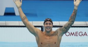 US swimmer Caeleb Dressel gets second gold at Tokyo Olympics in men’s 100m freestyle