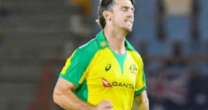 WI vs AUS 2021: Marsh powers Australia to beat West Indies in 4th T20I by 4 runs