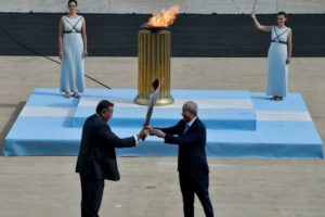 Beijing gets Winter Olympic games 2022 torch from Greece