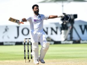 Rishabh Pant scored his fourth test hundred at Capetown