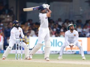 Shreyas Iyer scored 92 runs against Sri Lanka in pink ball test