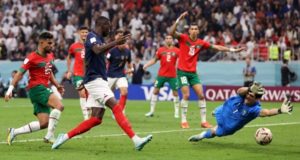 France knockout Morocco as they play successive World Cup final against Argentina