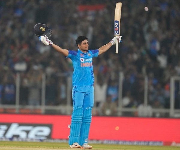 Shubman Gill scored hundred against New Zealand in Ahmedabad T20