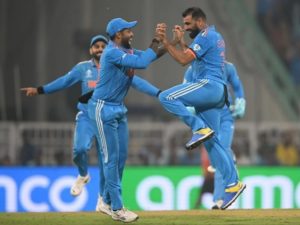India beat England by 100 runs in ICC world cup 2023