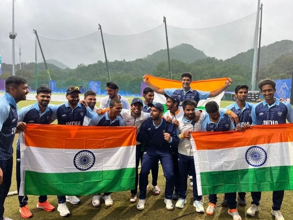 India win gold medal in cricket at Asian Games