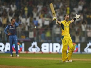 Glenn Maxwell scored 200 against Afghanistan in ICC world cup 2023