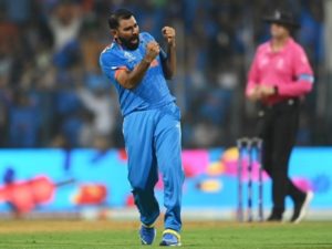 Mohammad Shami India's leading wicket taker in ICC ODI world cup history