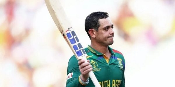 Quinton De Kock scored hundred against New Zealand in ICC world cup 2023