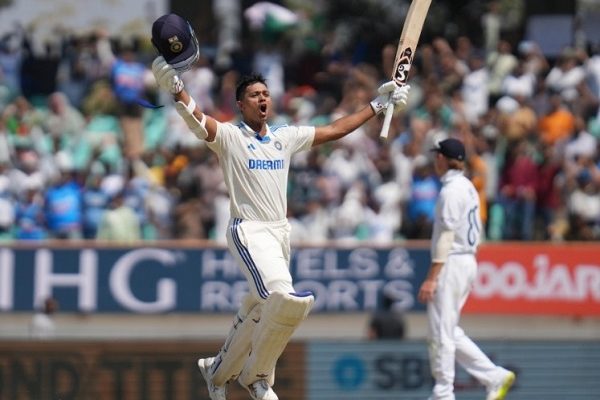 Yashasvi Jaiswal scored double hundred against England in Rajkot Test