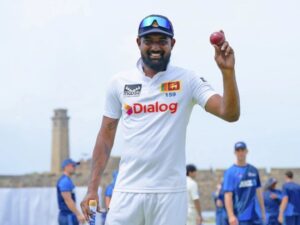 Photo: Prabath Jayasuriya took 5 wickets against New Zealand in Galle test 2024